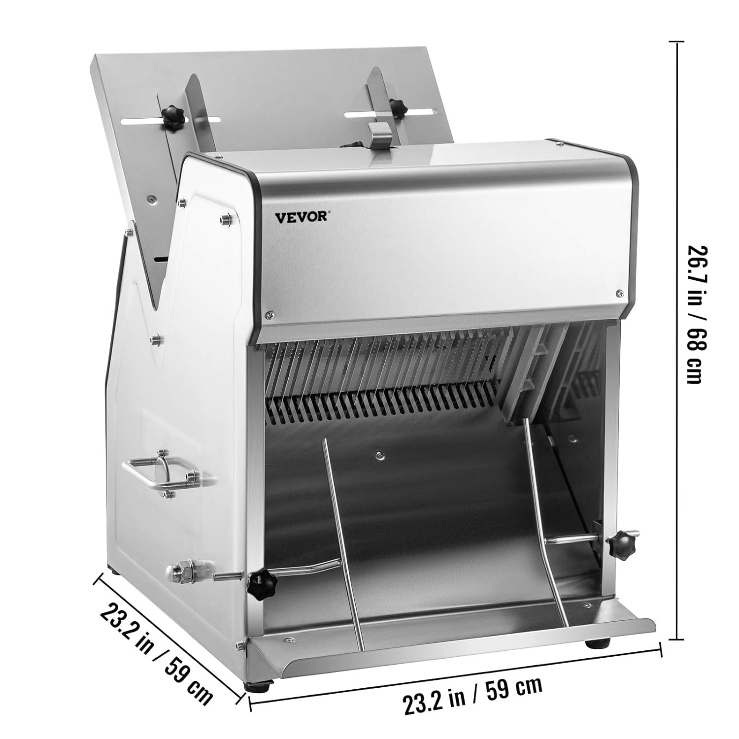 Home AND Kitchen VEVOR Commercial Toast Bread Slicer, 12mm Thickness Electric Bread Cutting Machine, 31PCS Commercial Bakery Bread Slicer, 110V Toast Cutter Cutting Machine, Bread Cutter for Bread Sheet Cutter Cutting - Image 8