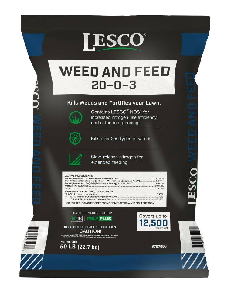 Lesco 50-lb 14700-sq ft 20-0-3 Weed u0026 Feed | 2759164