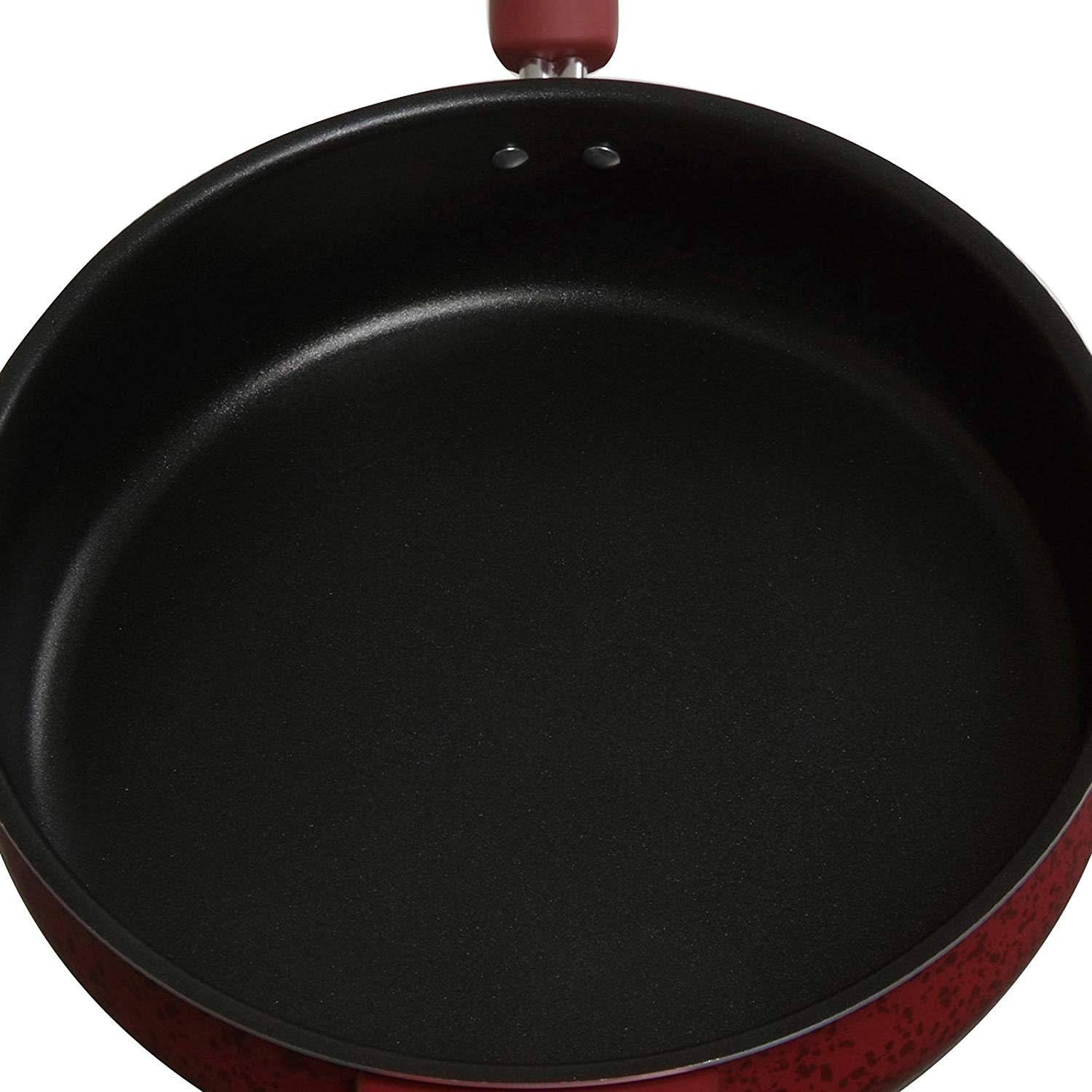 Paula Deen Signature Porcelain 15-Piece Nonstick Cookware Set, Red/Black - Image 9
