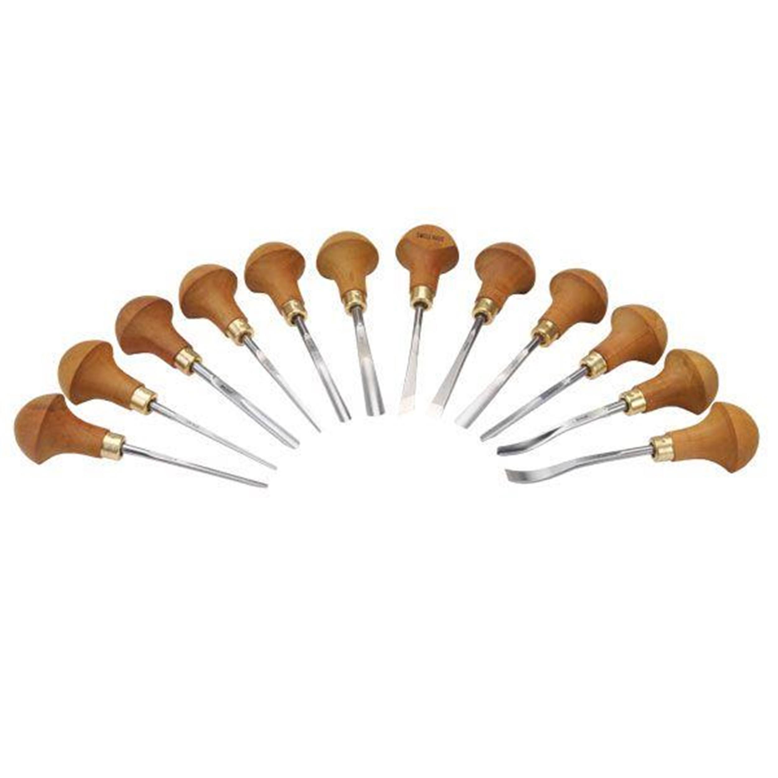 Pfeil Swiss Made Palm Handled Carving Tool Set, 12 Piece – Woodcraft
