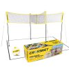 Crossnet 4 Way Adjustable Volleyball Net and Volleyball Game Set (Open Box)