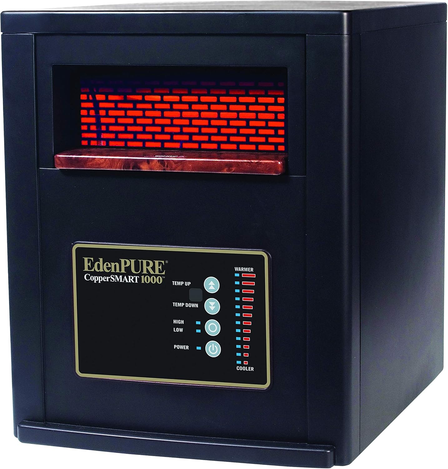 EdenPURE CopperSMART No Bulbs to have to Replace 1500-Watt Electric Portable Heater with Remote Control