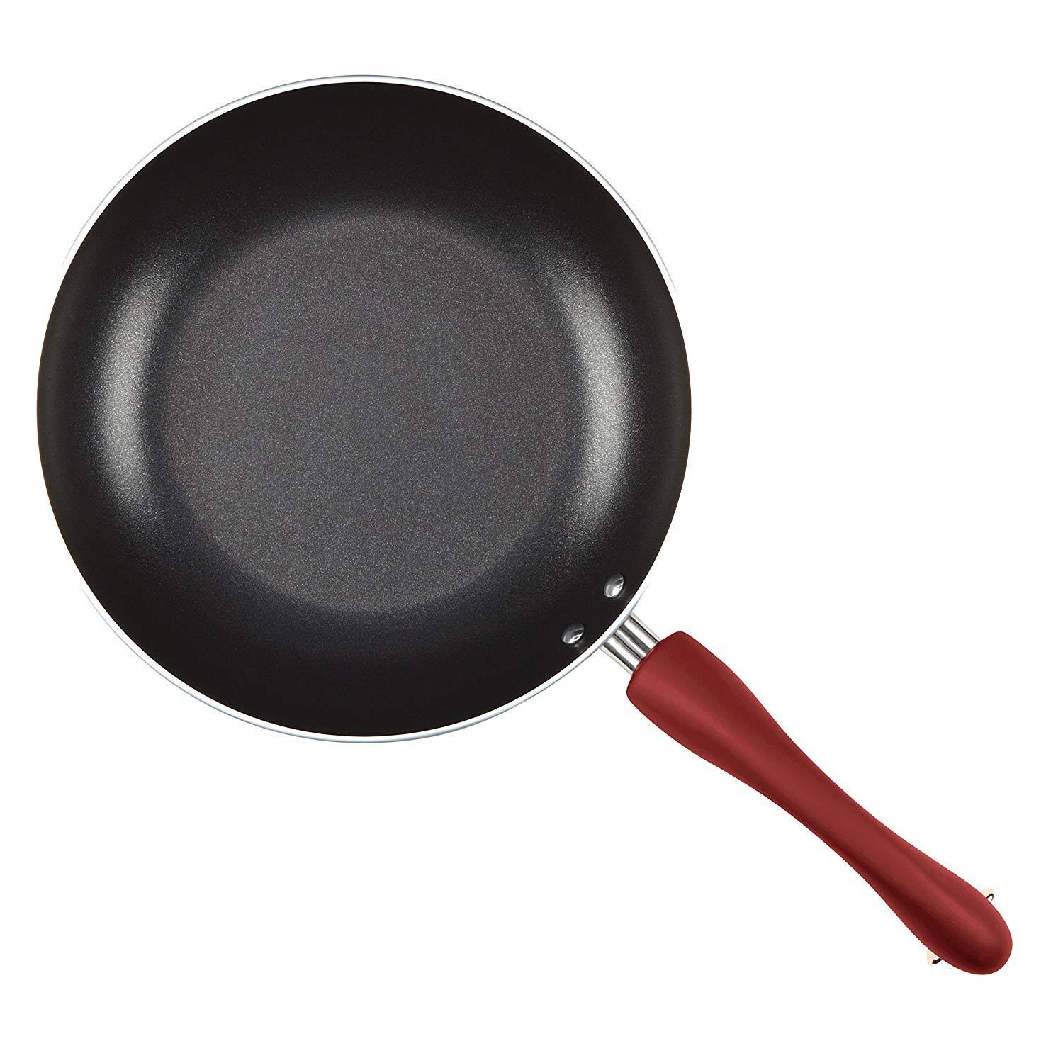 Paula Deen Signature Porcelain 15-Piece Nonstick Cookware Set, Red/Black - Image 5